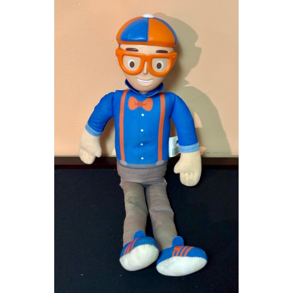 Blippi My Buddy Talking Plush 16 Inch Interactive Toy Doll Moonbug Hard face